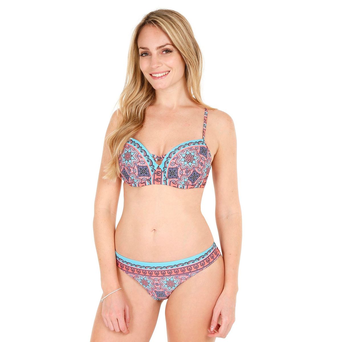 H2O WEAR - Traje de Baño Bikini Mujer H2O Wear Copa Estampado Coral - Coral