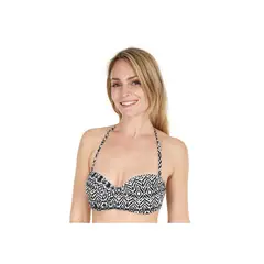H2O WEAR - Traje de Baño Top Balcony Mujer Negro Pizarra