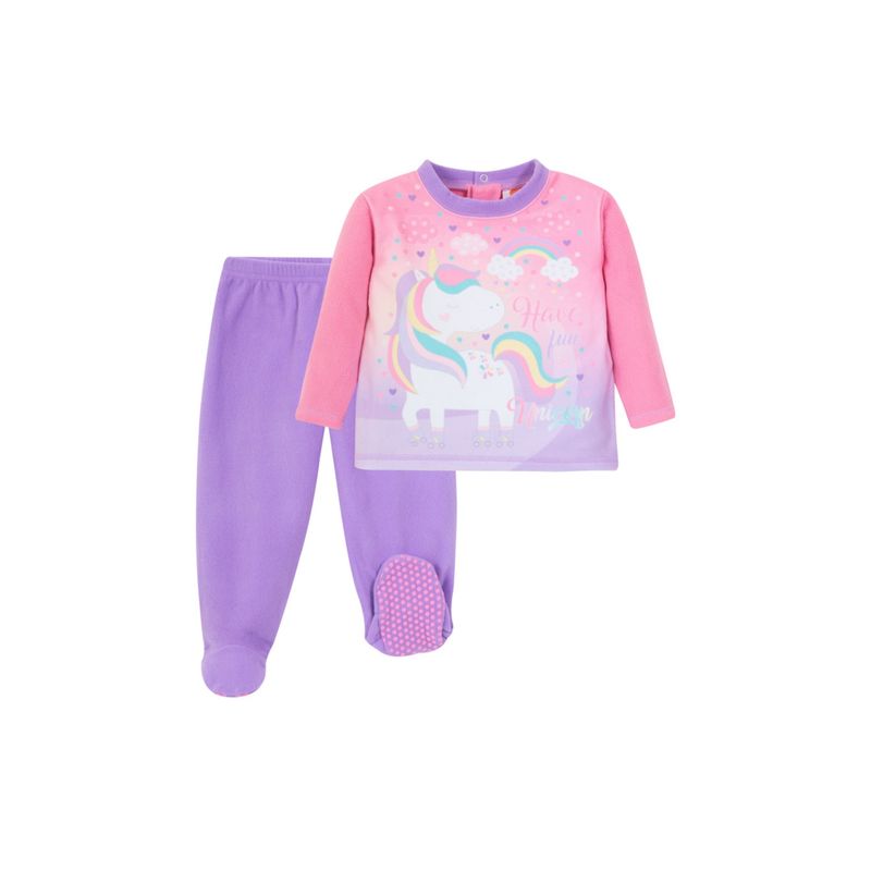 H2O WEAR - Pijama Bebé Niña Polar H2O Wear Rosa Oscuro