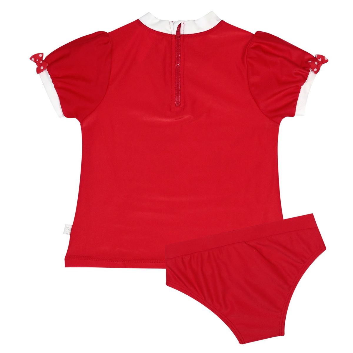 DISNEY - Traje de Baño Bebe Niña Set UV 50 Disney Minnie Rojo Amaranto - Rojo