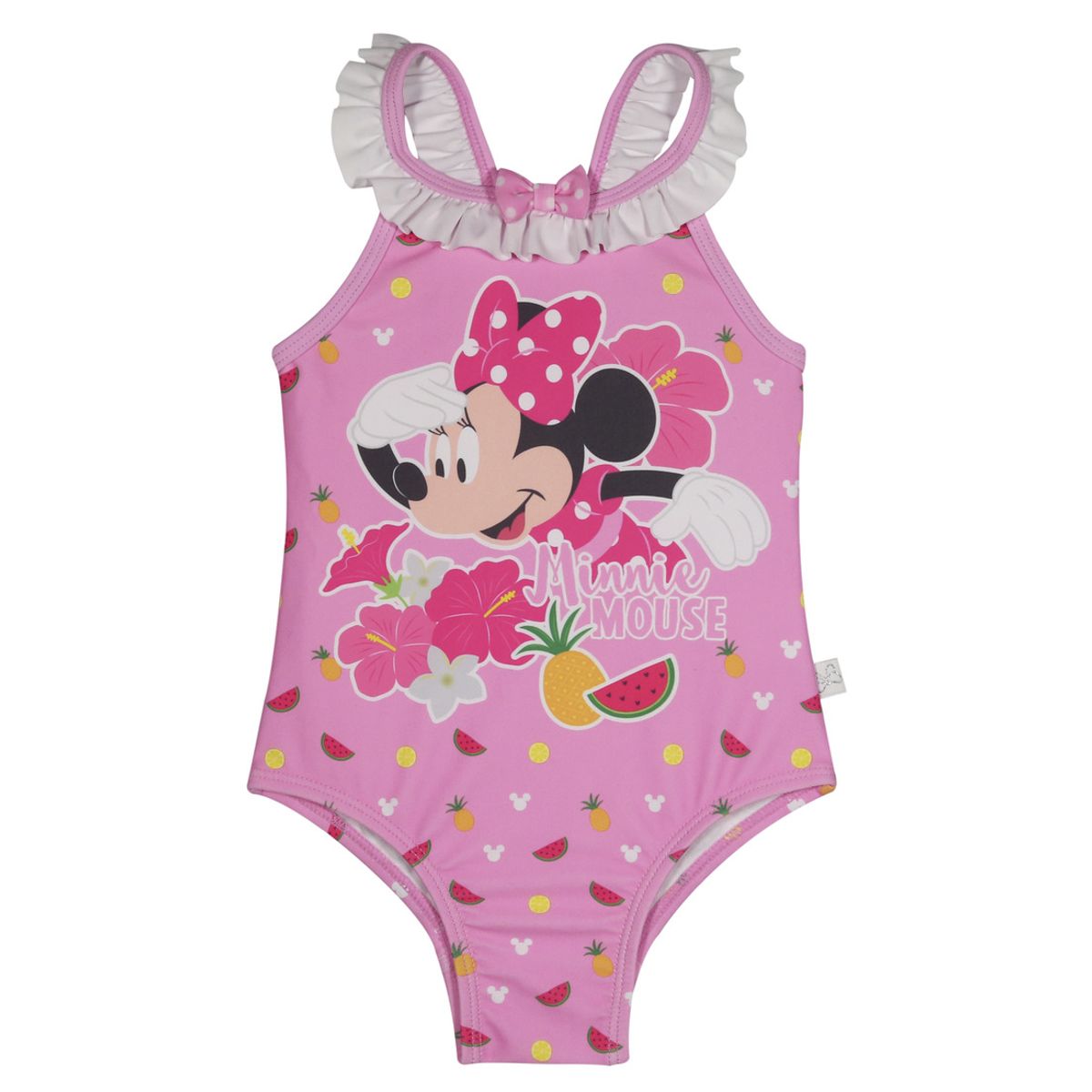 DISNEY - Traje de Baño Bebe Niña Disney Minnie Rojo Amaranto