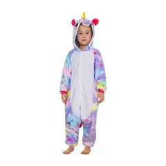 BJ HOGAR - Pijama entero invierno unicornio estrella 100cm