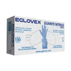 GENERICO - Guante examinación nitrilo s/polvo azul caja 100 und talla L