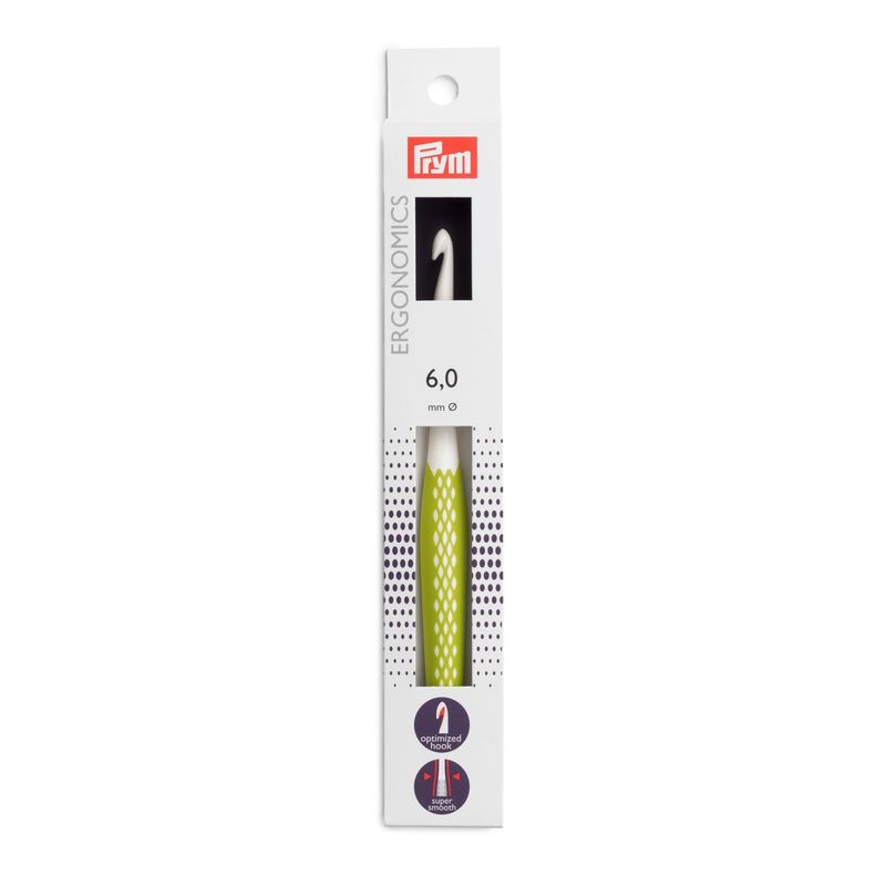 PRYM - Crochet para lana Ergonometrico Prym 6 mm