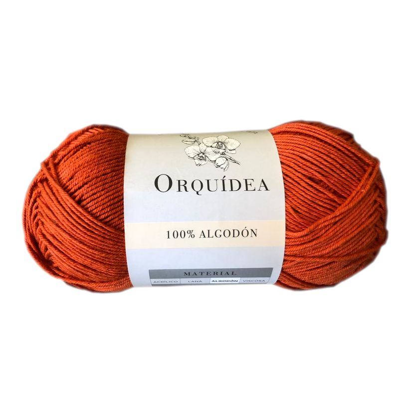 GENERICO - Hilo Algodon Orquidea 100 grs - Terracota
