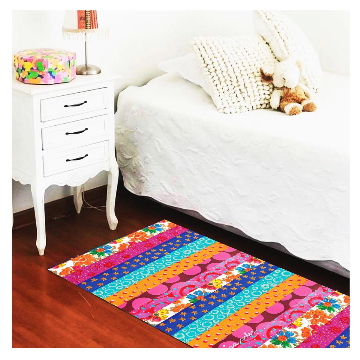 ISA SOLER - Alfombra Vinilica 70 X 140 Textura Mariposa