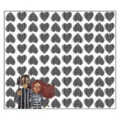 ISA SOLER - Alfombra Vinilica 140 X 160 Patagonia Corazón
