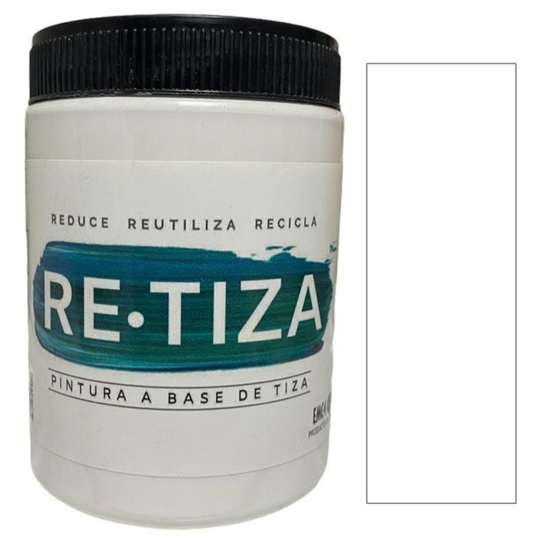 RETIZA - BLANCO INVIERNO 1 KILO. PINTURA TIZADA/VINTAGE base agua mate