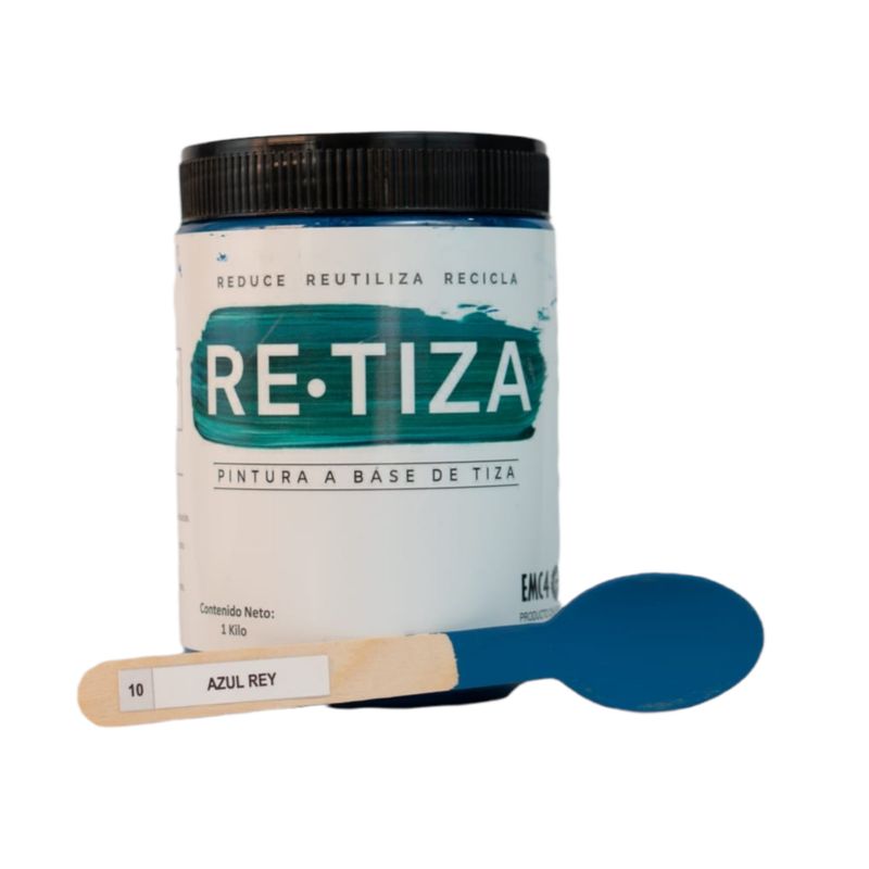 RETIZA - AZUL ELECTRICO/REY  1 Kilo. Pintura Tizada/Vintage base agua mate
