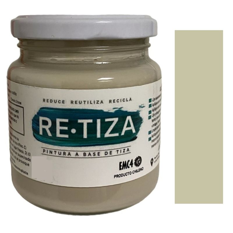 RETIZA - BLANCO ARENA  250grs. Pintura Tizada/Vintage mate base agua