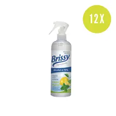 BRISSY - 12 UD. ELIMINADOR OLORES CITRICO ALCOHOL 70% 400 ML