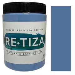 RETIZA - AZUL STONE-PIEDRA 1 Kilo. Pintura Tizada/Vintage base agua mate decorativa