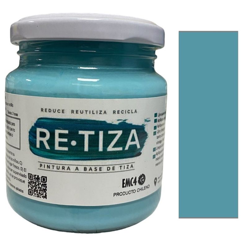 RETIZA - VERDE CALIPSO  250 grs. Pintura Tizada/Vintage base agua mate