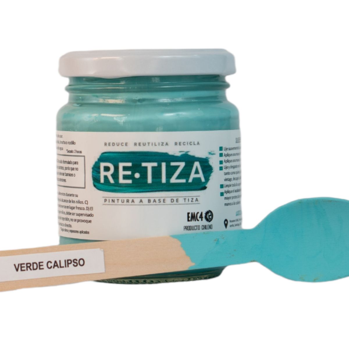 RETIZA - VERDE CALIPSO  250 grs. Pintura Tizada/Vintage base agua mate