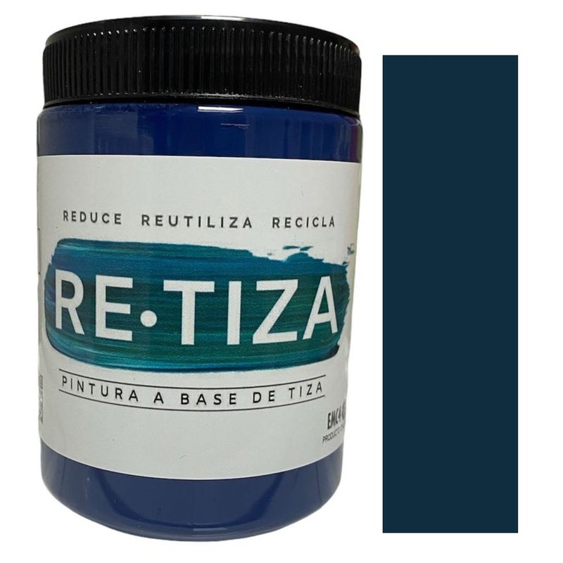 RETIZA - AZUL MARINO  1 Kilo. Pintura Tizada/Vintage base agua mate decorativa