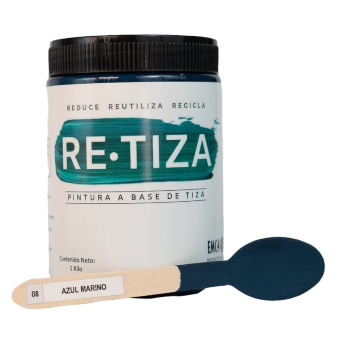 RETIZA - AZUL MARINO  1 Kilo. Pintura Tizada/Vintage base agua mate decorativa