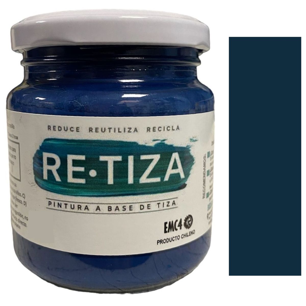 RETIZA - AZUL MARINO  250 grs. Pintura Tizada/Vintage base agua mate decorativa