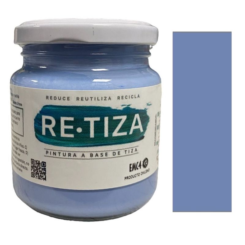 RETIZA - AZUL CELESTE/ALASKA  250 grs. Pintura Tizada/Vintage base agua mate