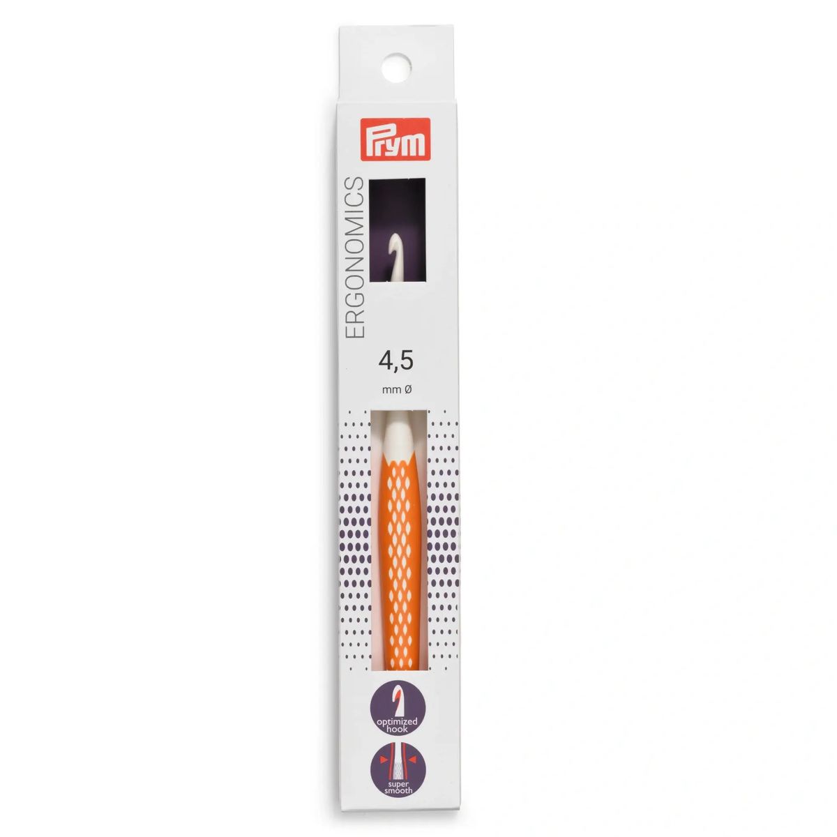 PRYM - Crochet para lana Ergonometrico Prym 4.5 mm