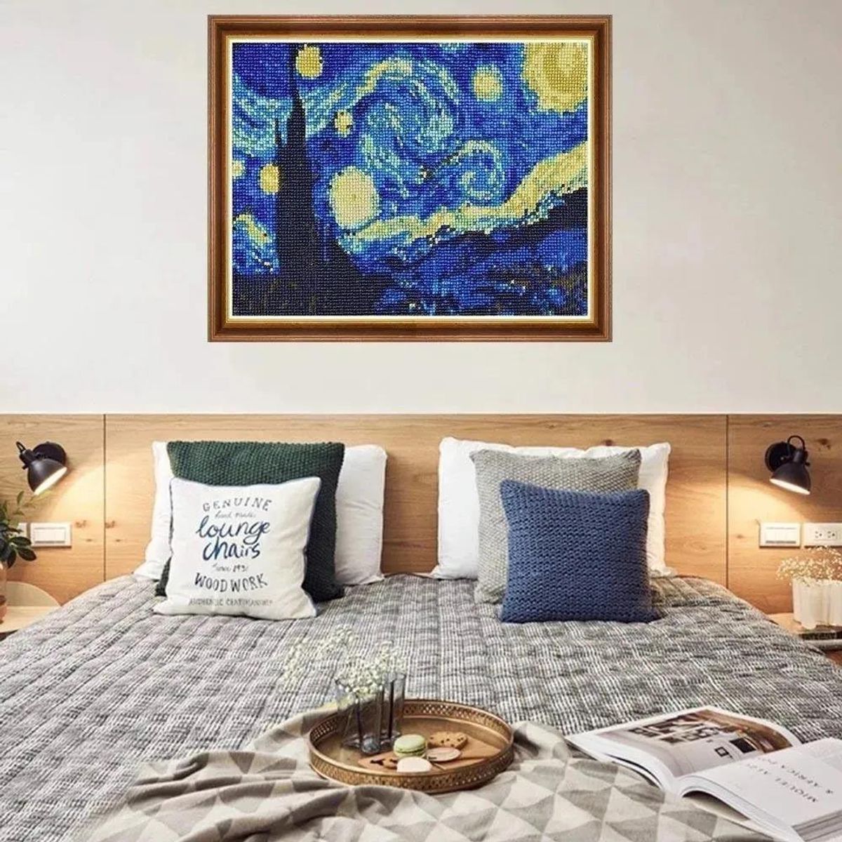 FUN AT HOME LO DIVERTIDO DE ESTAR EN CASA - Diamond Painting Van Gogh Noche Estrellada 40x30