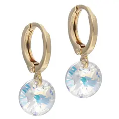 GLOSS CRYSTAL - Aros Aura Tornasol Oro Cristal Genuino