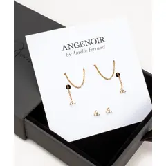 AMELIE FERRAND - PACK: 2 pares aros de Plata 925 con Baño de Oro