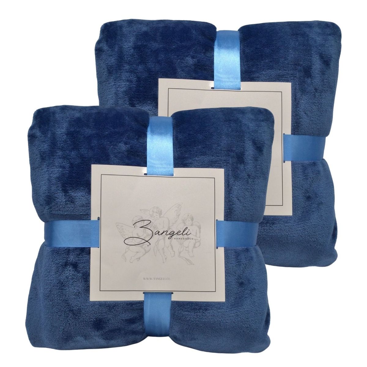 3ANGELI - Frazada Polar Térmica 2 Plazas Pack 2 Unida 3Angeli