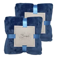 Frazada Polar Térmica 2 Plazas Pack 2 Unida