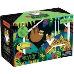 MUDPUPPY - Puzzle 100pcs brilla en la oscuridad la selva