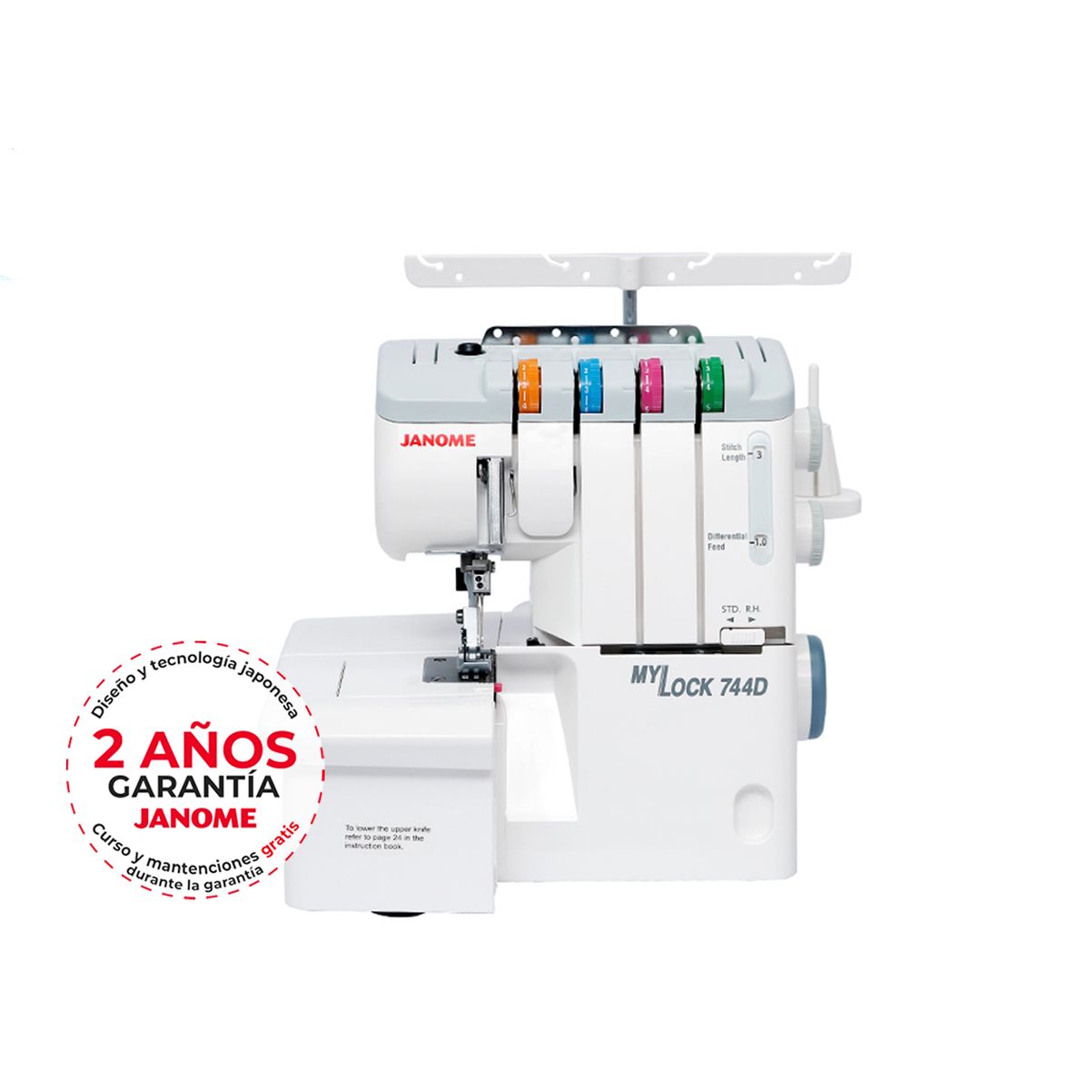JANOME - Máquina overlock Janome 744D