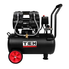 TEH - Compresor de Aire 24 litros 2 HP Libre de Aceite TEHTOOLS