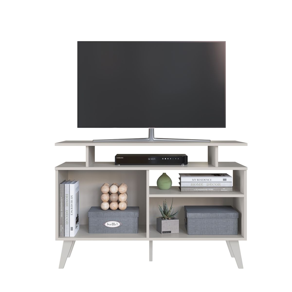 AMUV - RACK TV TOKIO 72X108X42 BLANCOCAFÉ
