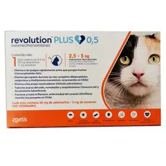 REVOLUTION - Plus Pipeta Antiparasitario Gato 2.5 a 5 Kg