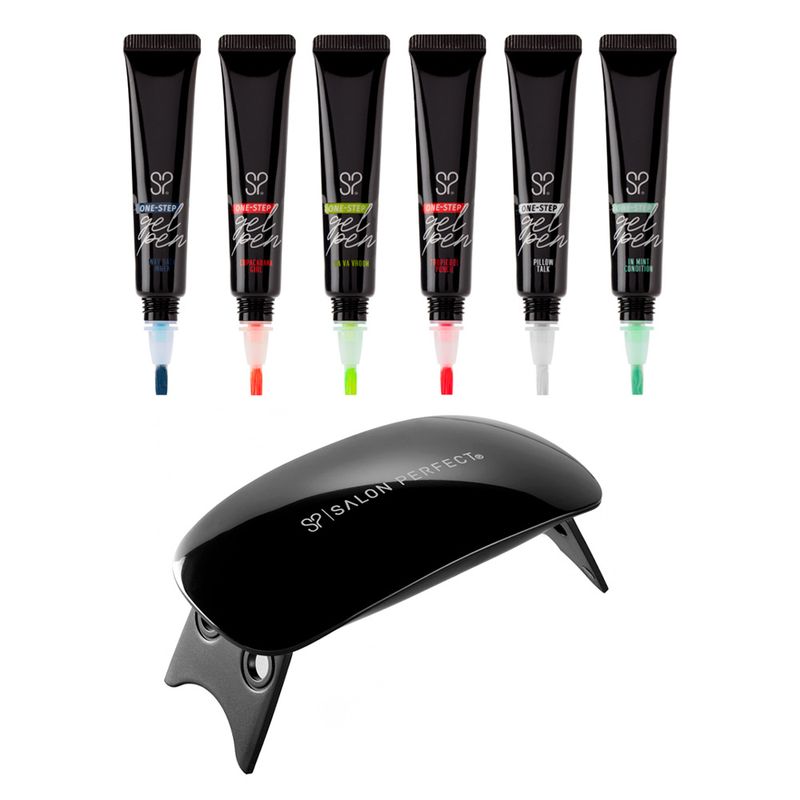 COSMETICAVAL - Kit esmaltado permanente one step + lámpara salón Perfect