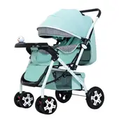 CRUSEC - Coche Verde De Bebé Paseo Plegable Con Bandeja