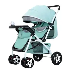 CRUSEC - Coche Verde De Bebé Paseo Plegable Con Bandeja