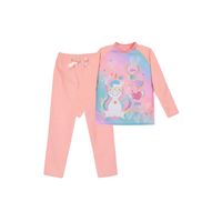 Pijama Niña Polar Coral - Coral
