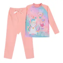 H2O WEAR - Pijama Niña Polar Coral - Coral