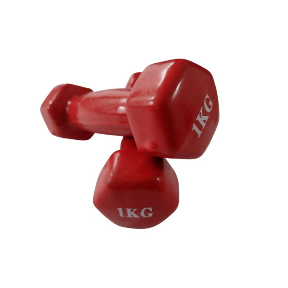 GENERICO - Set de 2 Mancuernas de 1 kg rojo