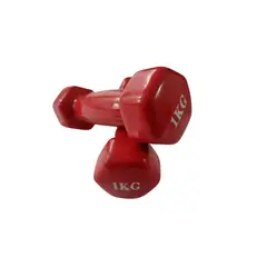 GENERICO - Set de 2 Mancuernas de 1 kg rojo