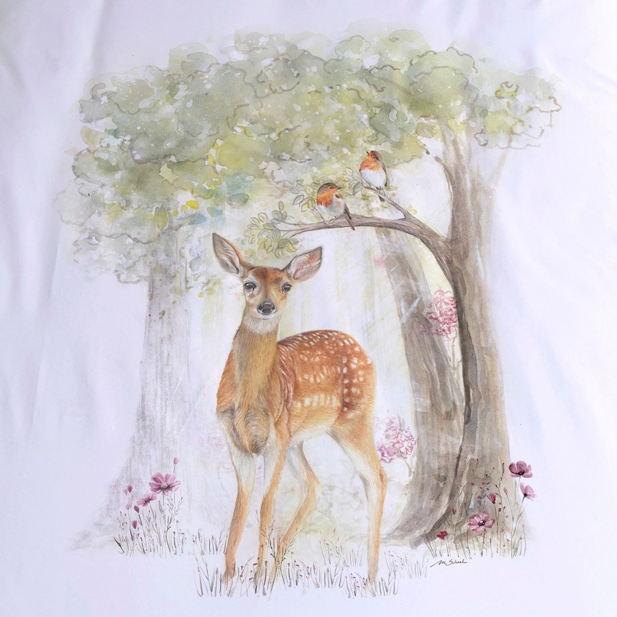 MARGARITA SCHEEL BY CASA ALVARINHO - Cubreplumón Kids 1,5 Plazas Bambi en el Bosque