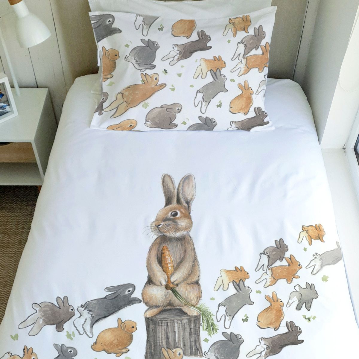 MARGARITA SCHEEL BY CASA ALVARINHO - Cubreplumón Kids 1 Plaza Pedro Rabbit