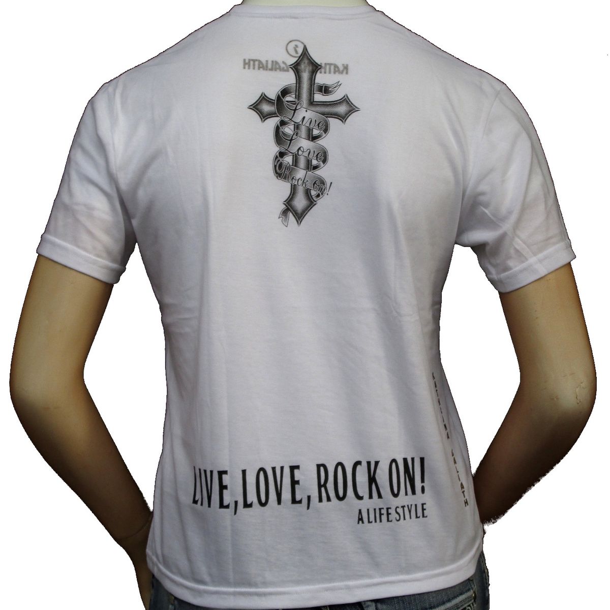 LIVE LOVE ROCK ON - Polera Mujer Cruz de Hierro
