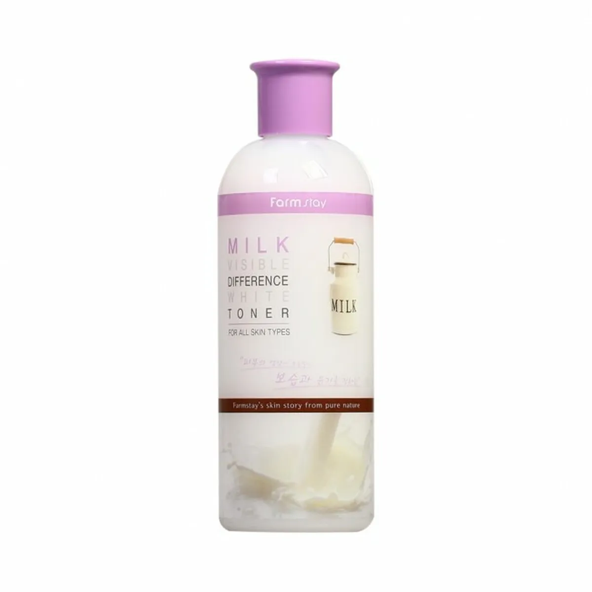 FARMSTAY - Tónico Aclarante Milk Visible Difference Moisture Toner -350 ml,