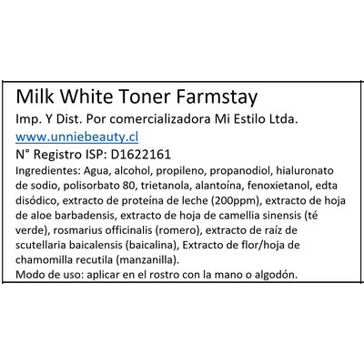 Imagen 2 del producto Tónico Aclarante Milk Visible Difference Moisture Toner -350 ml,