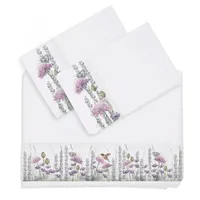 Juego de Sábanas Jardín Silvestre Lila Super King