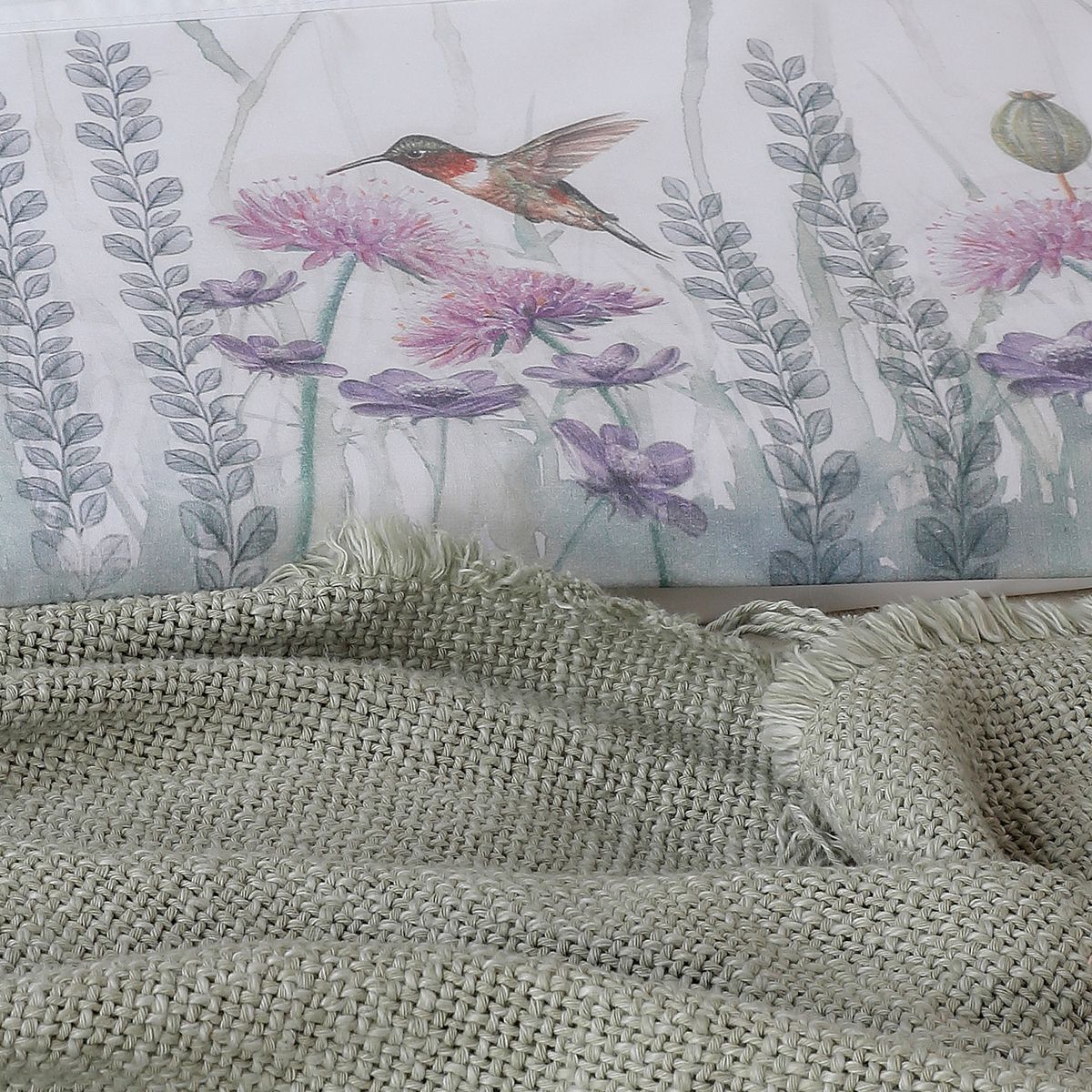 MARGARITA SCHEEL BY CASA ALVARINHO - Juego de Sábanas Jardín Silvestre Lila King