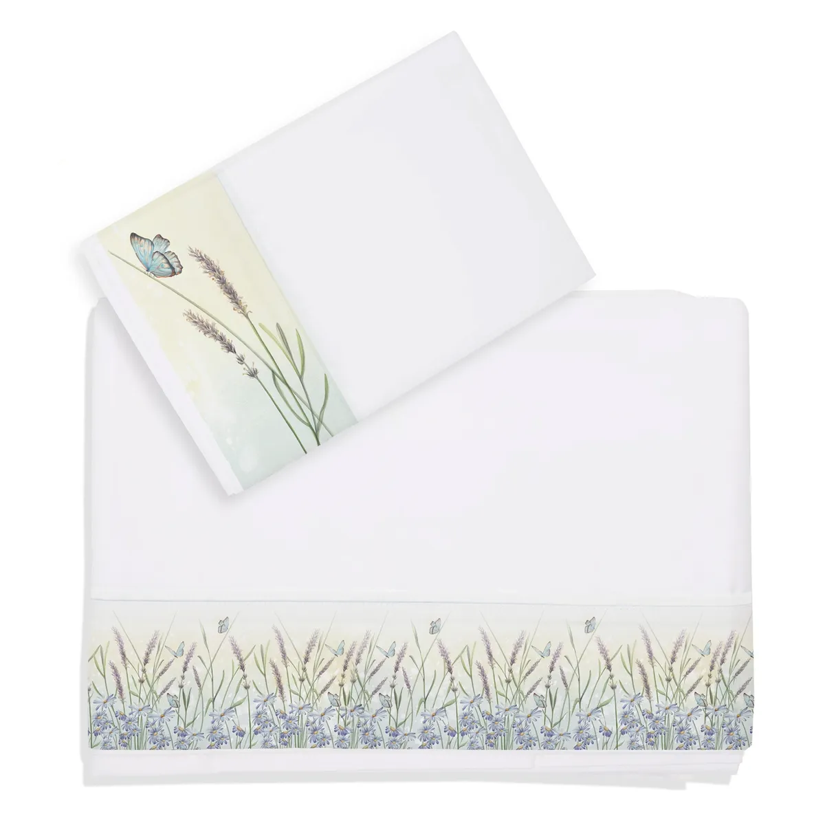 MARGARITA SCHEEL BY CASA ALVARINHO - Juego de Sábanas Jardín de Lavandas 1 Plaza