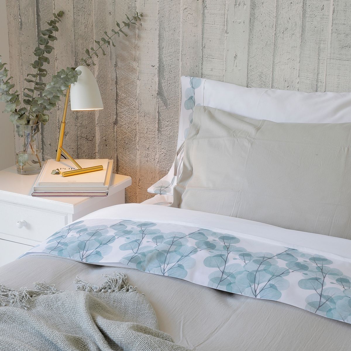 MARGARITA SCHEEL BY CASA ALVARINHO - Juego de Sábanas Eucaliptus King