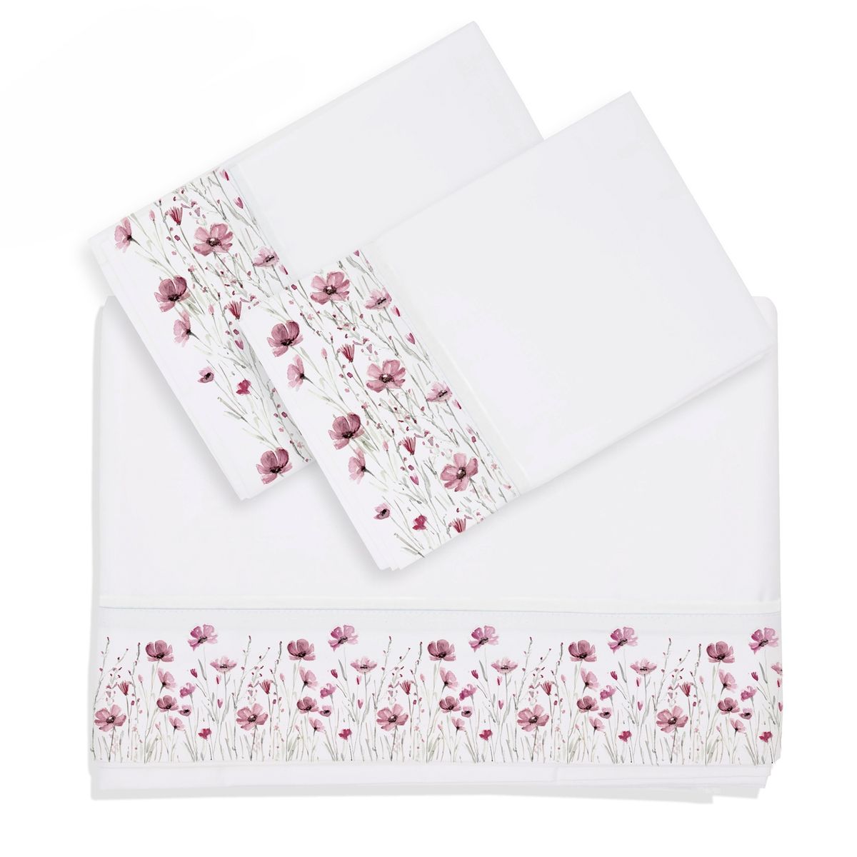 MARGARITA SCHEEL BY CASA ALVARINHO - Juego de Sábanas Florcitas Rosa King